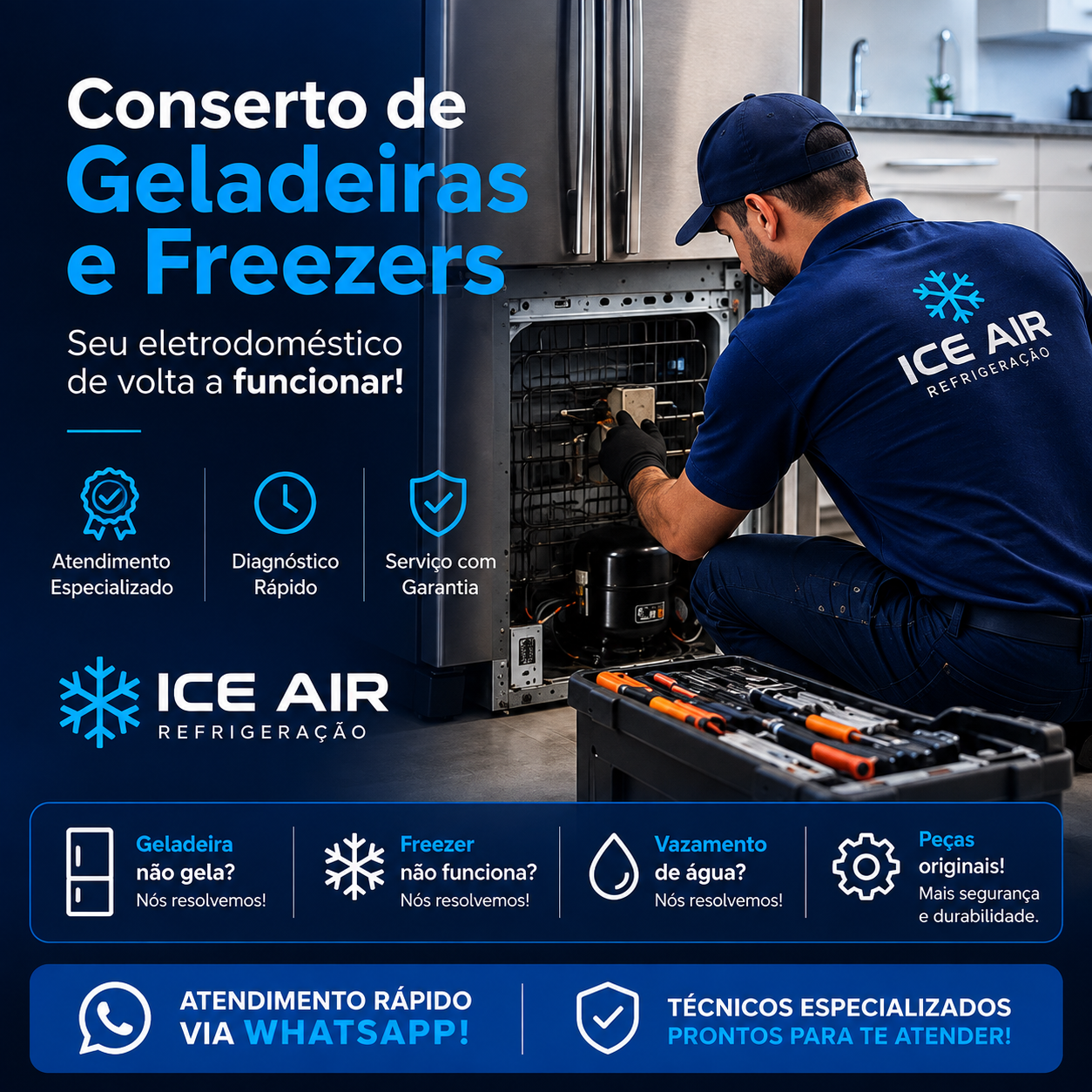 Serviço realizado por ICE AIR